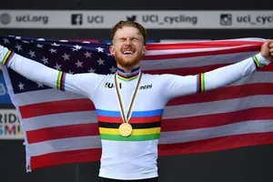 Tay đua người Mỹ Quinn Simmons. 