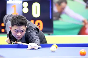 Nhà vô địch thế giới Bao Phương Vinh sớm bị loại. Ảnh: HBSF