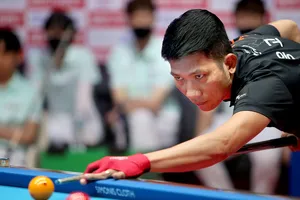 Ngô Đình Nại mang về chiến thắng cho đội nhà. Ảnh: Kim Young Hun