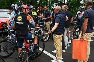 Tai nạn khiến ban tổ chức quyết định không tính tổng sắp chặng 6