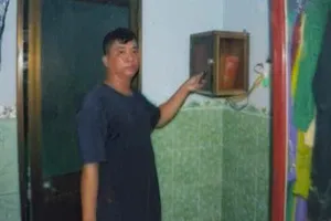 Đối tượng Trần Ngọc Anh Tuấn trộm số tiền, vàng trị giá 600 triệu đồng của mẹ vợ