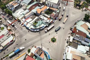 Trung tâm xã Bến Lức, một trong những địa phương đủ tiêu chí lên phường của tỉnh Tây Ninh