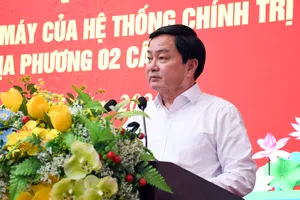 Bí thư Tỉnh ủy Tây Ninh Nguyễn Văn Quyết phát biểu tại hội nghị