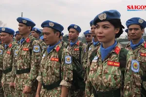 Đoàn quân nhân Việt Nam lên đường đến Nam Sudan