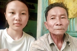 梁氏娇蓉与父亲梁政。