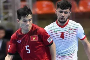 Văn Nguyên, tác giả bàn mở tỷ số cho đội Việt Nam. Ảnh: QUANG THẮNG