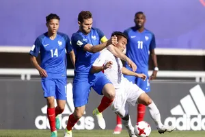 Các cầu thủ Pháp quá mạnh so với Việt Nam (ảnh: ANH KHOA)