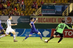 B.Bình Dương đã lấy lại thăng bằng sau chiến thắng thứ 2 liên tiếp. (Ảnh: DŨNG PHƯƠNG)