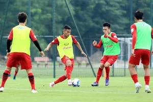 Đội tuyển Việt Nam hướng đến mục tiêu giành 3 điểm trong trận đấu tới. (Ảnh: MINH HOÀNG"