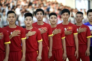 Đội tuyển futsal Việt Nam (ảnh: QUANG THẮNG)