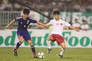 Nutifood đã đồng hành với bón?g đá Việt Nam từ 5 năm qua. Ảnh: DŨNG PHƯƠNG