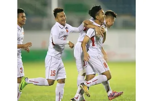 Đội U19 tuyển chọn Việt Nam vô địch tại giải U19 quốc tế 2018. Ảnh: MINH TRẦN