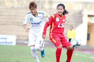 Đội TPHCM II thoát khỏi vị trí cuối bảng sau trận hòa TNG.Thái Nguyên. Ảnh: ANH TRẦN