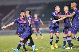 CLB Sài Gòn đã có chiến thắng quan trọng trước Nam Định. Ảnh: NGUYỄN NHÂN