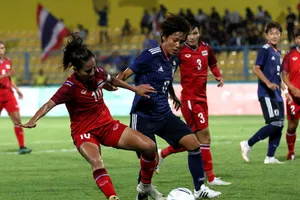 Nhật Bàn (áo xanh) thắng cách biệt 2-0 trước Thái Lan. Ảnh: AFC