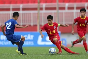 Viettel (áo đỏ) vượt qua Bình Dương ở trận bán kết 2. Ảnh: ANH TRẦN