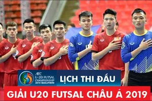 Lịch thi đấu vòng loại giải U20 futsal châu Á 2019