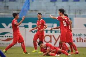 Đội Viettel đang đến gần với V-League. Ảnh: MINH HOÀNG