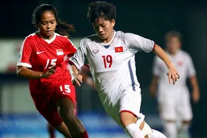 Việt Nam dễ dàng giành 3 điểm trước Singapore. Ảnh: Đoàn Nhật