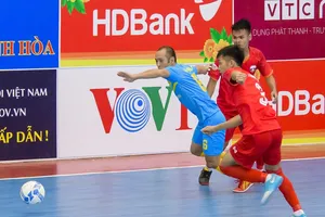 Sanna Khánh Hòa sớm giành vé vào vòng 2 sau 3 trận thắng liên tiếp. Ảnh: Anh Trần