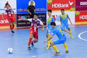 Sanna Khánh Hòa là đội đầu tiên sớm giành vé vào giai đoạn 2. Ảnh: Anh Trần