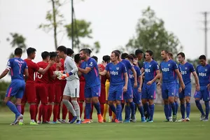 CLB Kitchee sử dụng 7 ngoại binh trong trận đấu này. Ảnh: MINH HOÀNG