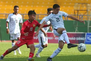 Philippines có chiến thắng an ủi 4-0 trước Brunei. Ảnh: NGUYỄN NHÂN