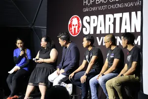 Buổi giao lưu và họp báo giới thiệu về Spartan Race 2020. Ảnh: Anh Trần