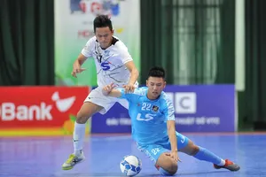 Thái Sơn Nam thắng trận thứ 3 liên tiếp để lấy lại ngôi đầu bảng. Ảnh: Nguyễn Nhân