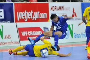 Thái Sơn Nam quá mạnh so với Sanna Khánh Hòa. Ảnh: Nguyễn Nhân