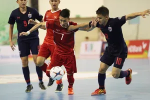 Đội tuyển futsal Việt Nam tranh chấp cùng Thái Lan ở cuộc bầu chọn lần này. Ảnh: Anh Trần