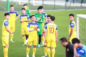 Đội tuyển Việt Nam hướng đến chiến thắng trước Thái Lan. Ảnh: Minh Hoàng