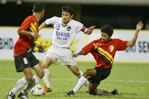 HA.GL: trong trận gặp Zebra FC vào năm 2005. Ảnh: QUANG NHỰT