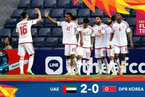 U23 UAE rộng cửa vào Tứ kết. Ảnh: AFC