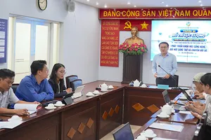 Giám đốc Sở KHCN TP Lâm Đình Thắng phát biểu tại hội nghị. ẢNH QUANG HUY