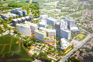 Phối cảnh dự án Bệnh viện đa khoa thực hành 500 giường. QUANG HUY