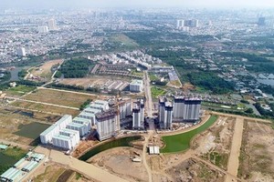 A real estate project carried out by Vietnamese firms in association with its Japanese partner in Binh Chanh District in Ho Chi Minh City. (Photo: SGGP)