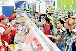 The price of pork in July climbed by 0.81 percent compared to the previous month. (Photo: SGGP)