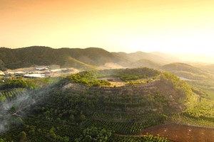 Bang Mo Volcano, a dormant volcano in Ea T’Ling Town in Cu Jut District in Dak Nong Province. (Photo: SGGP)