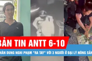 Bản tin ANTT 6-10: Chân dung nghi phạm "ra tay" với 3 người ở đại lý nông sản