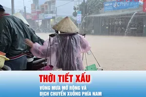 Podcast tin trưa 25-10: Vùng mưa mở rộng và dịch chuyển xuống phía Nam