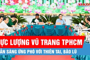 Lực lượng vũ trang TPHCM sẵn sàng ứng phó với thiên tai, bão lũ