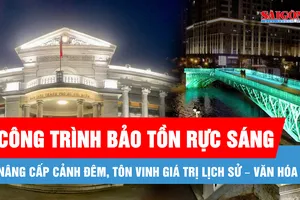 TPHCM khánh thành hệ thống chiếu sáng kiến trúc các công trình bảo tồn
