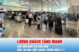 Podcast bản tin 17 giờ 2-1: Cảng hàng không quốc tế Tân Sơn Nhất dự kiến phục vụ gần 120.000 lượt khách trong ngày 2-1