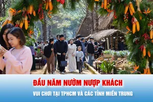 Podcast bản tin trưa 3-1: Đầu năm nườm nượp khách vui chơi tại TPHCM và các tỉnh miền Trung