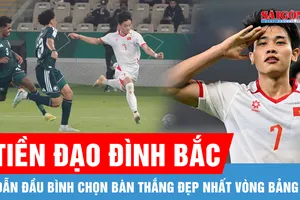 Pha ghi bàn của Đình Bắc vào lưới U23 Saudi Arabia vào top đề cử bàn thắng đẹp