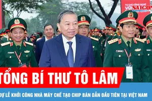 Tổng Bí thư Tô Lâm dự lễ khởi công xây dựng nhà máy chế tạo chip bán dẫn đầu tiên tại Việt Nam