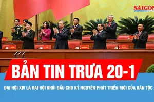 Bản tin trưa 20-1: Khai mạc trọng thể Đại hội đại biểu toàn quốc lần thứ XIV của Đảng