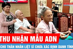 Thu nhận 711 mẫu ADN cho thân nhân liệt sĩ chưa xác định danh tính