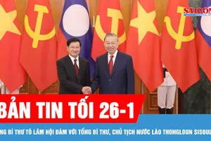 Bản tin tối 24-1: Tổng Bí thư Tô Lâm hội đàm với Tổng Bí thư, Chủ tịch nước Lào Thongloun Sisoulith